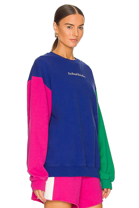 view 2 of 4 PRIDE COLOR BLOCK 크루넥 in Multi