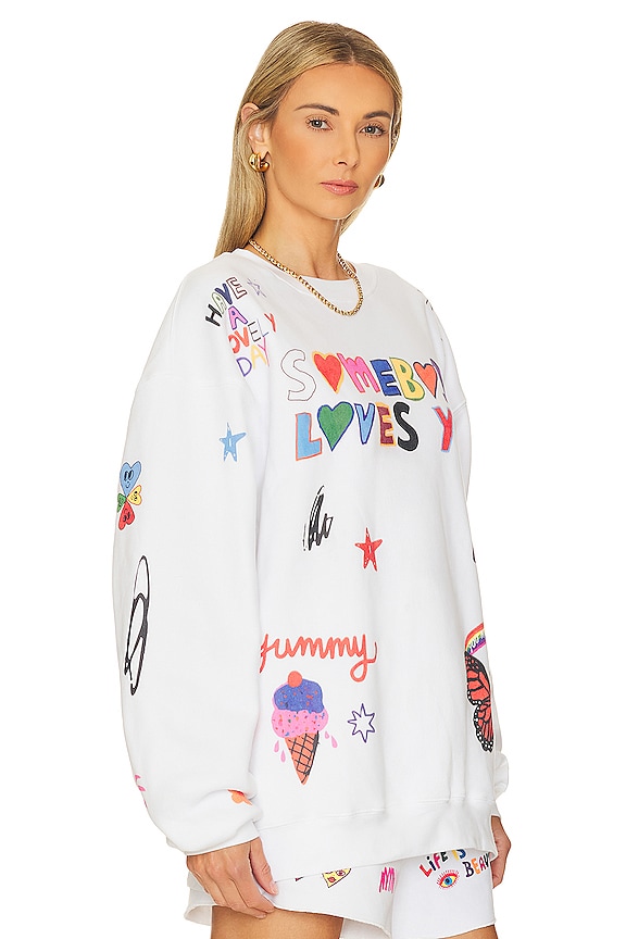 view 2 of 5 SOMEBODY LOVES YOU クルーネック in White