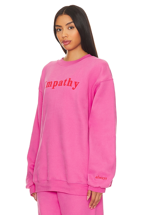 view 2 of 4 Empathy Always Crewneck in Pink