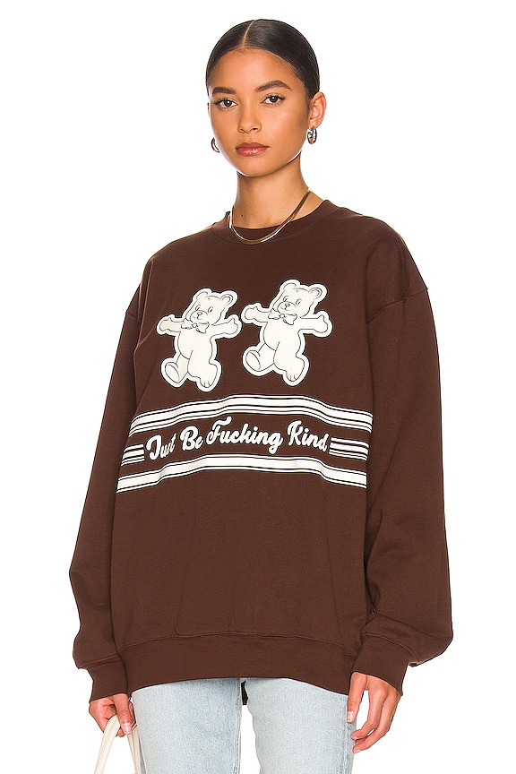 view 2 of 5 SWEAT JUST BE FUCKING KIND in Brown
