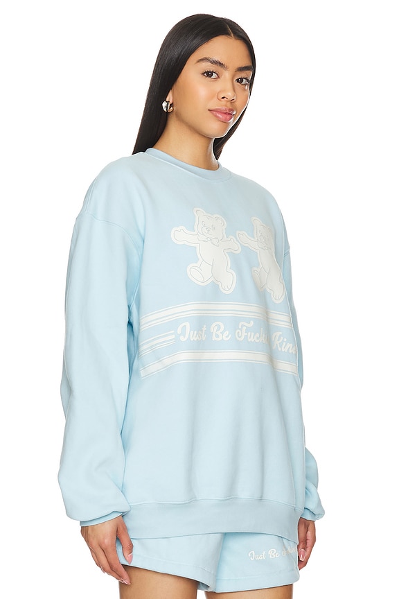 view 2 of 6 Just Be Fucking Kind Sweatshirt in Baby Blue