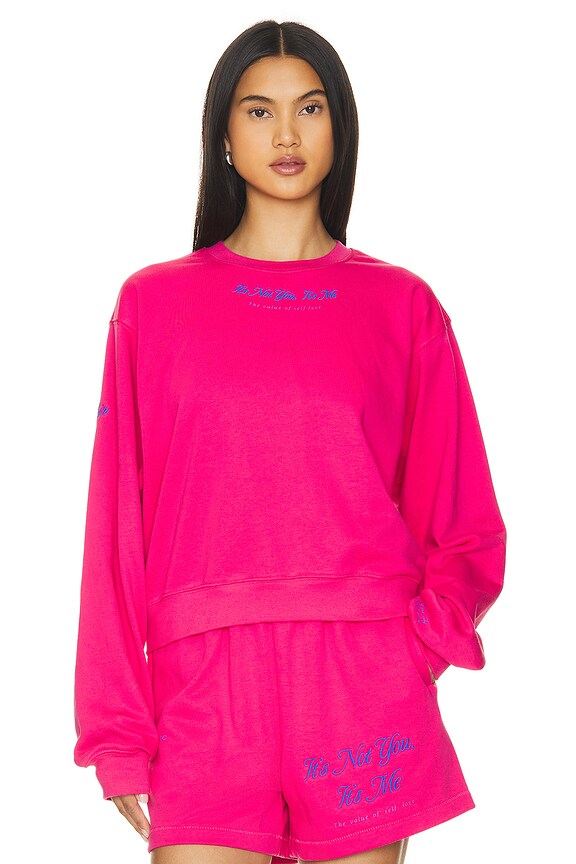 view 2 of 6 It's Not You, It's Me Crewneck in Pink