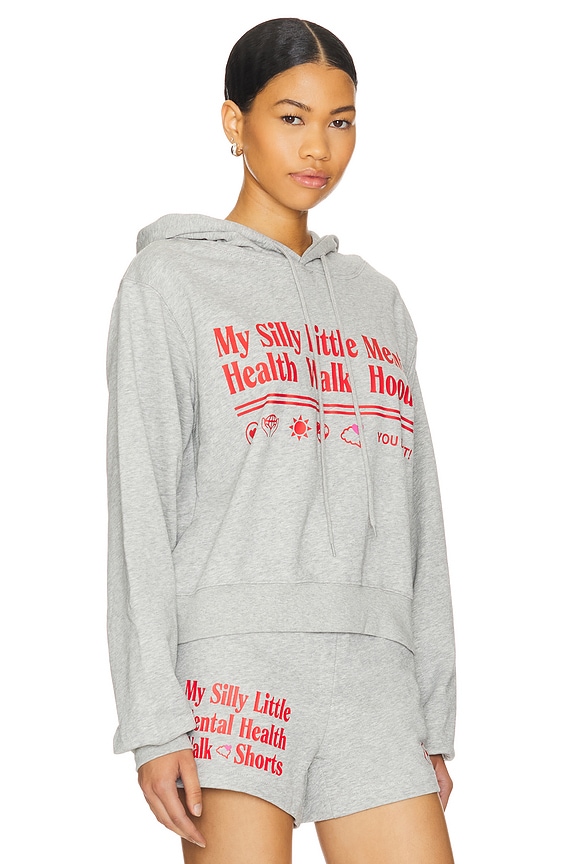 view 2 of 5 Mental Health Walk Hoodie in Heather Grey