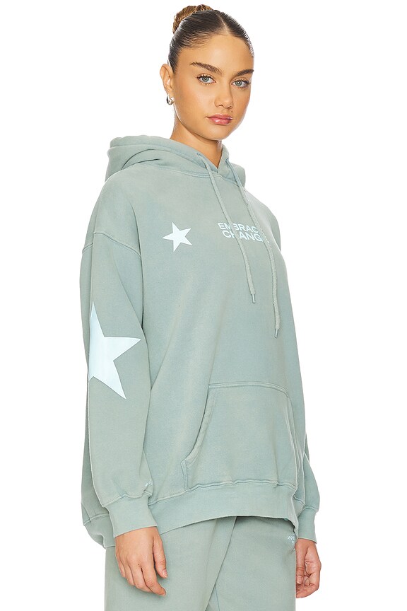 view 2 of 5 SWEAT À CAPUCHE EMBRACE THE CHANGE in Blue