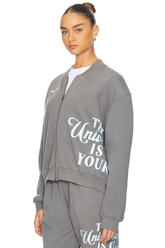 view 2 of 4 BLOUSON À GLISSIÈRE UNIVERSE IS ON YOUR SIDE in Grey