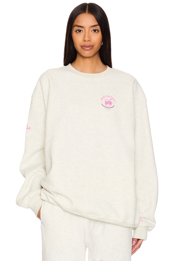 view 2 of 6 Made You Smile Crewneck in Grey