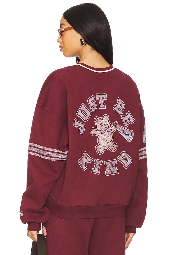 view 1 of 6 Just Be Fucking Kind Crewneck in Maroon