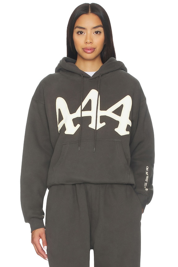 view 2 of 7 Divinely Protected Relaxed Hoodie in Charcoal