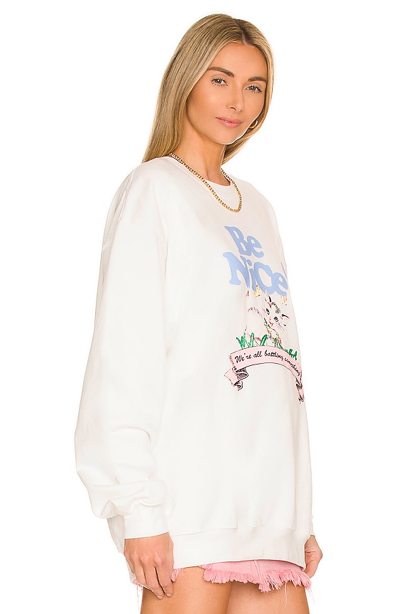 view 2 of 4 Be Nice Sweatshirt in Cream