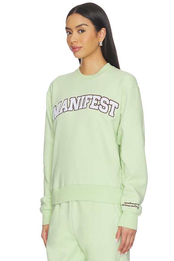 view 2 of 5 Manifest Classic Crewneck Sweatshirt in Sage