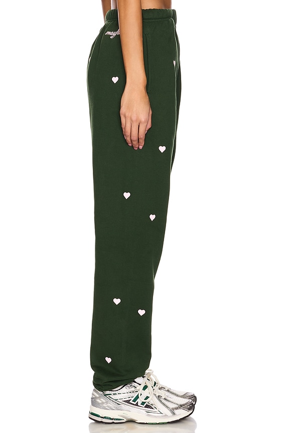 view 2 of 6 Choose Love Sweatpants in Dark Green