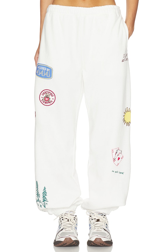 view 1 of 6 PANTALÓN DEPORTIVO SWEATPANT in Cream