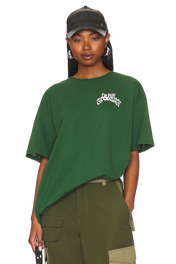 view 2 of 4 Growth Takes Time Oversized Tee in Fern