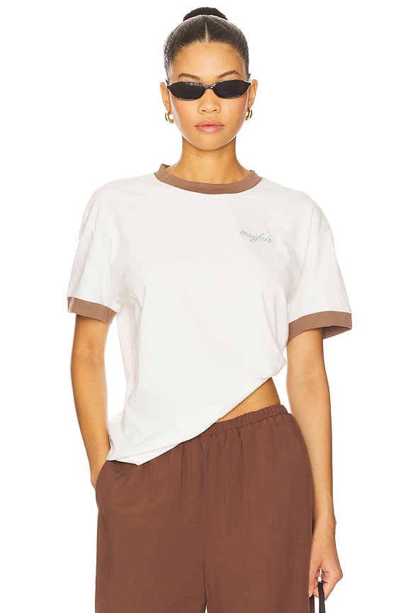 view 2 of 6 You Are Enough Fitted Tee in White