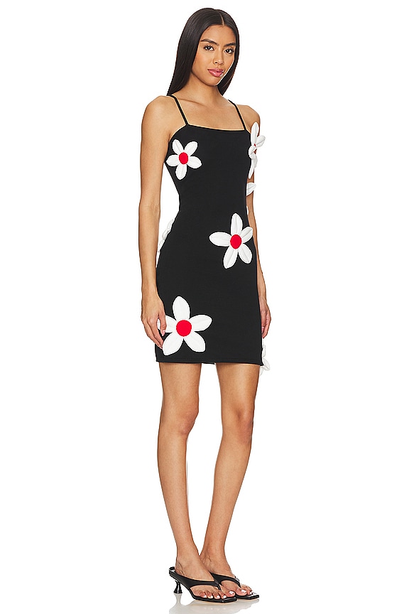 view 2 of 3 ROBE DAISY in Black, White & Red