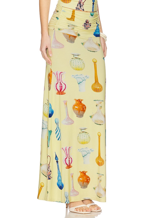 view 2 of 6 JEMMA 미디 스커트 in Yellow