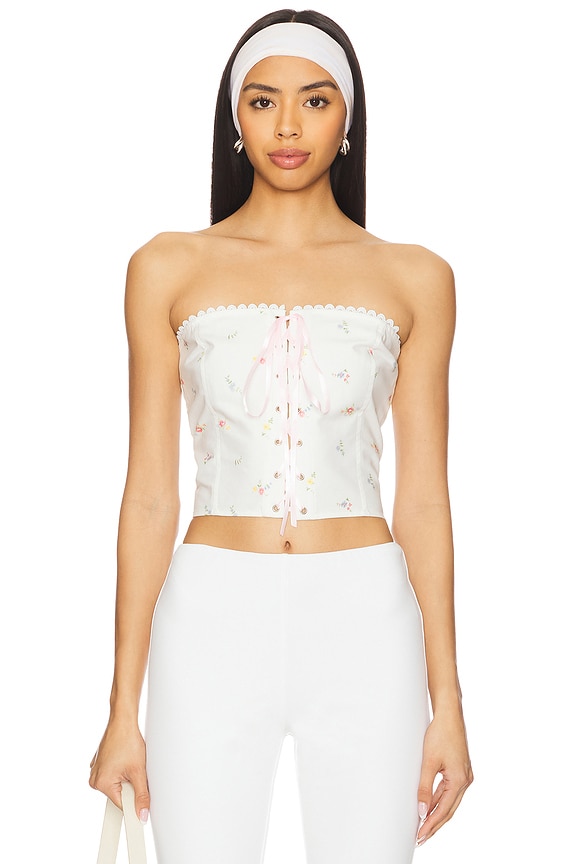 view 2 of 5 Franny Corset in Teacup Floral