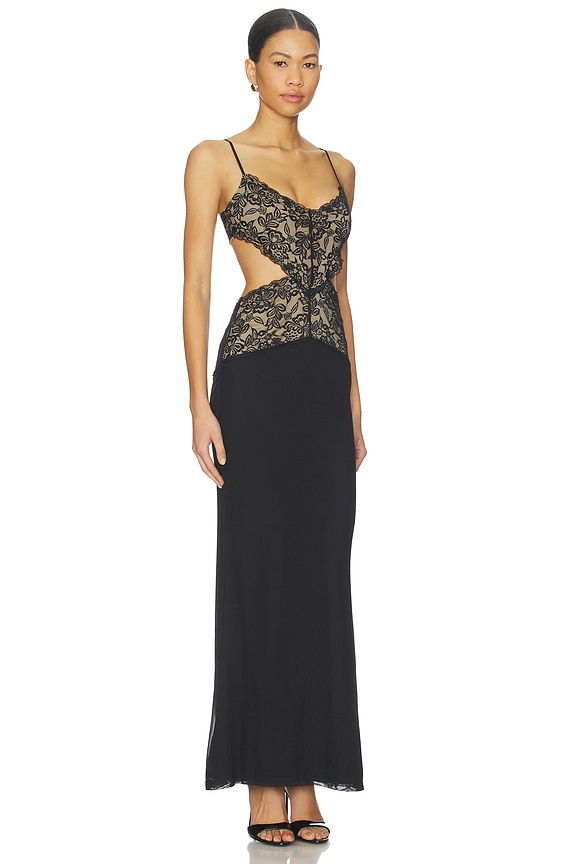 view 2 of 3 Wisteria Maxi Dress in Black