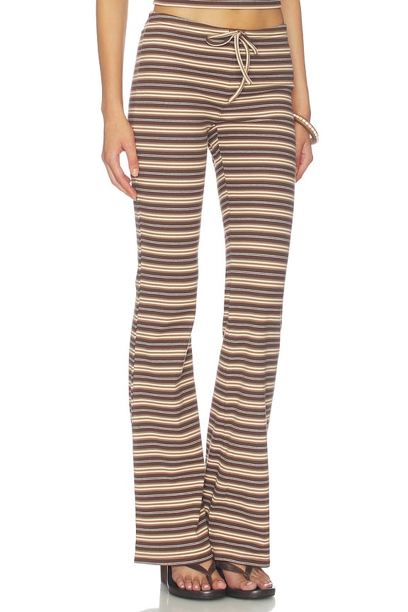 view 2 of 6 Dillon 2.0 Pant in Brown Multi Stripe