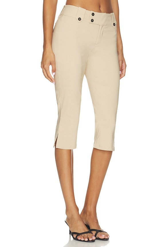 view 2 of 6 Ashleigh Capri Pant in Khaki