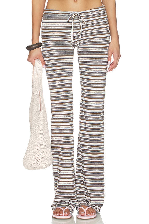 view 1 of 6 PANTALÓN DILLON in Brown, Blue & Pink