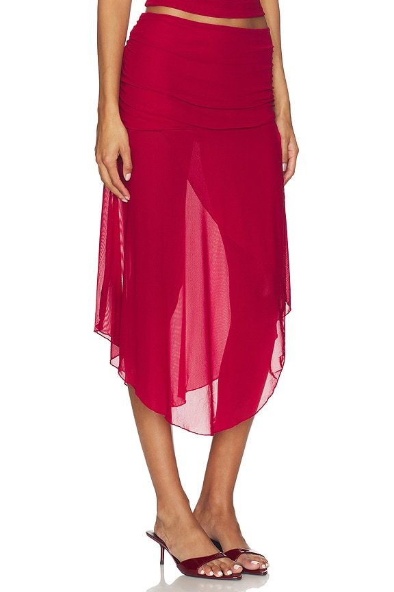 view 2 of 6 Mariana Skirt in Red