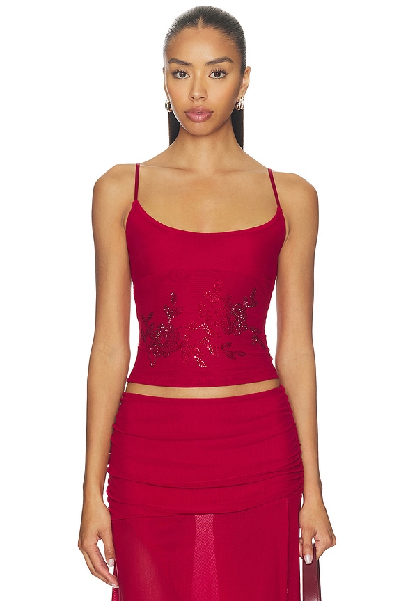 view 1 of 5 Octavia Top in Red