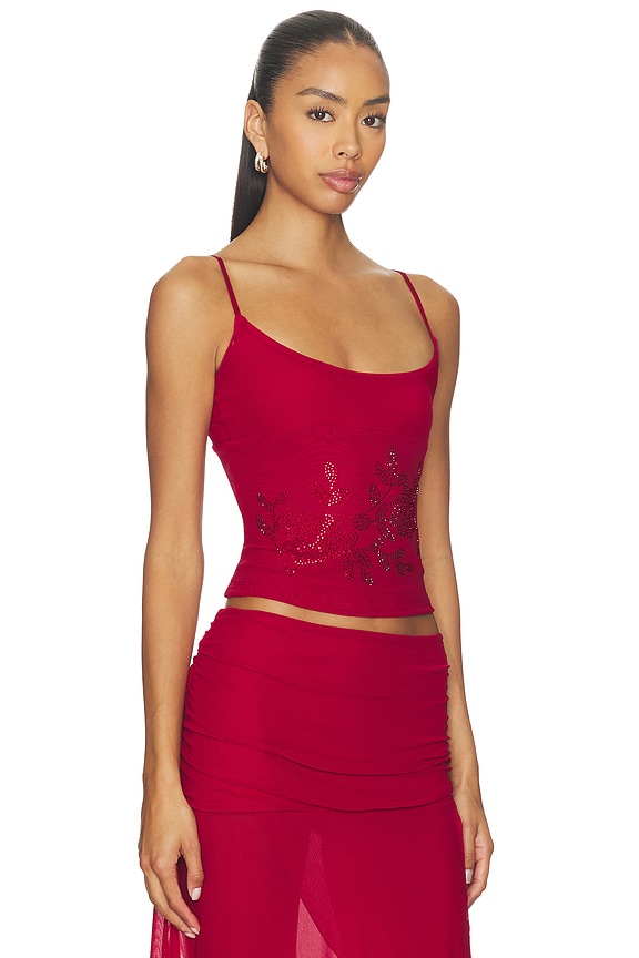 view 2 of 5 Octavia Top in Red