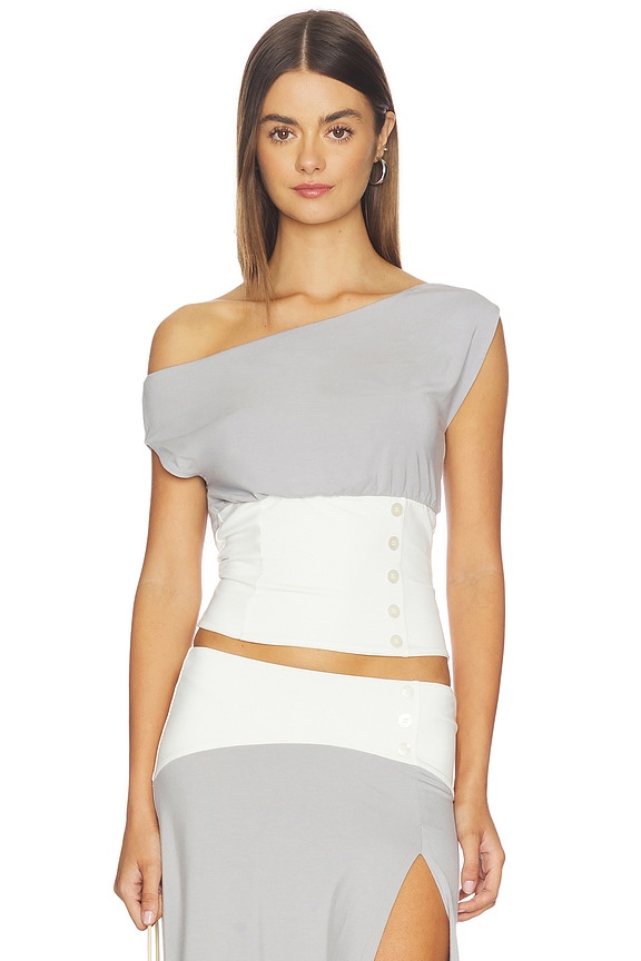 view 1 of 4 Off Shoulder Denali Top in Grey