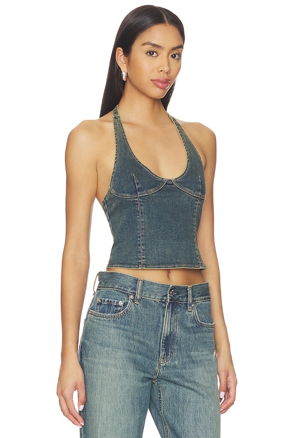 view 2 of 4 Riona Top in Mid Wash