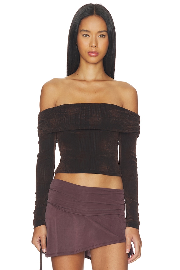 view 1 of 4 I.AM.GIA Korra Top in Dark Brown