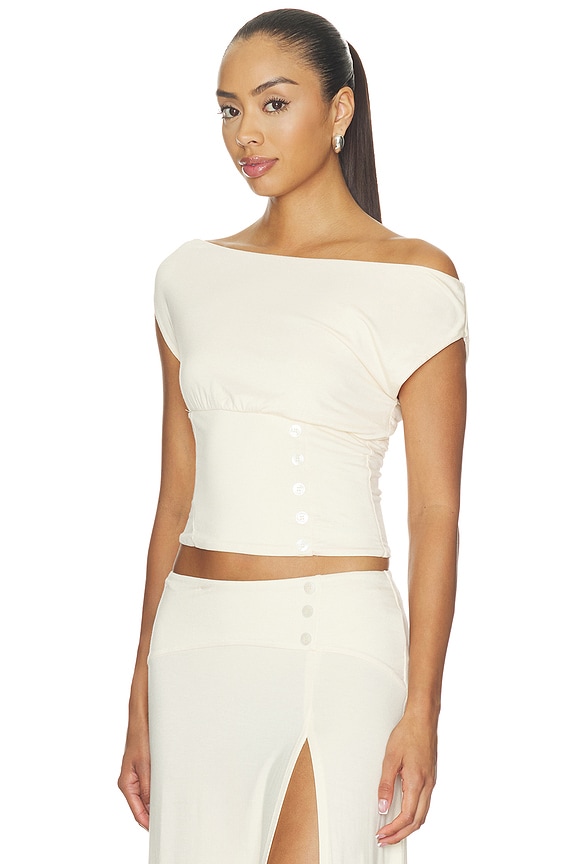 view 2 of 5 Alyssa Top in Cream
