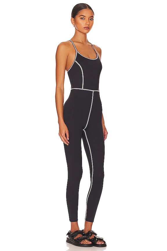 view 2 of 4 FLOWETRY 점프수트 in Black & Cream