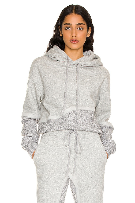 TWENTY Montreal Felt Connect Hoodie in Heather Grey | REVOLVE