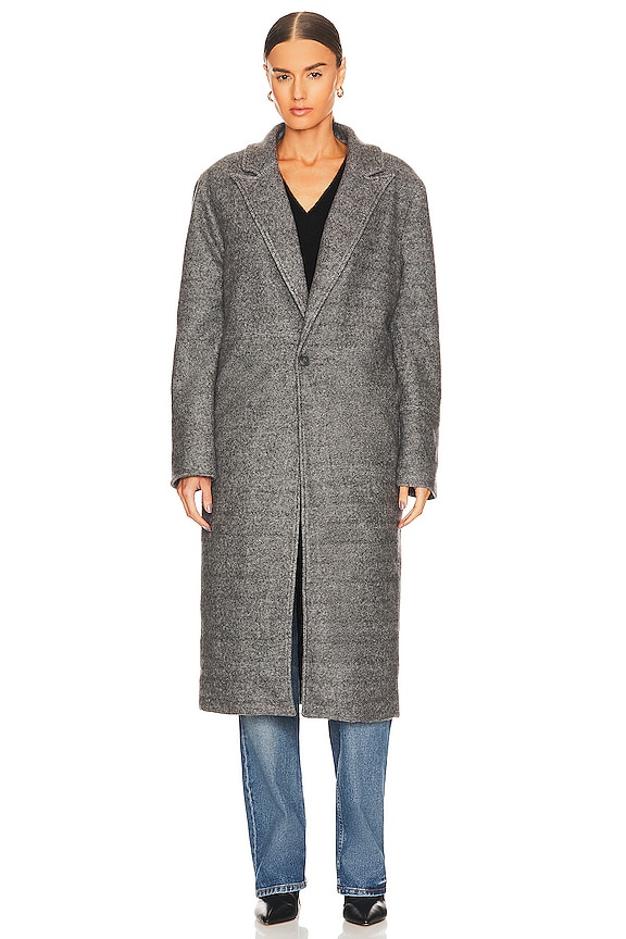 view 2 of 4 Maddux Patchwork Coat in Heather Grey