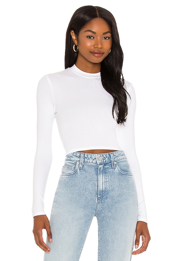 TWENTY Montreal Mackay Rib Cropped Top in White | REVOLVE