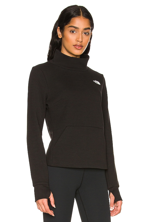 view 2 of 4 City Standard Double Knit Funnel Neck in TNF Black