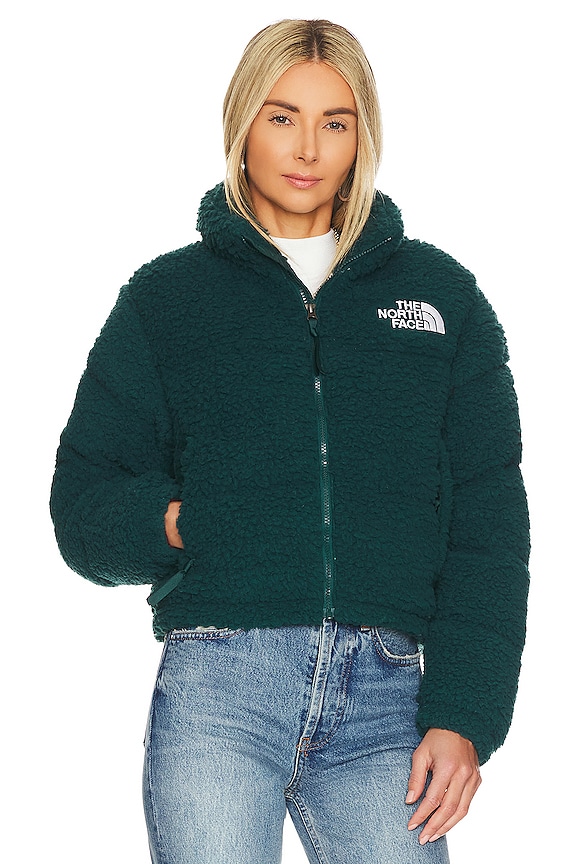 view 2 of 5 High Pile Nuptse Jacket in Ponderosa Green