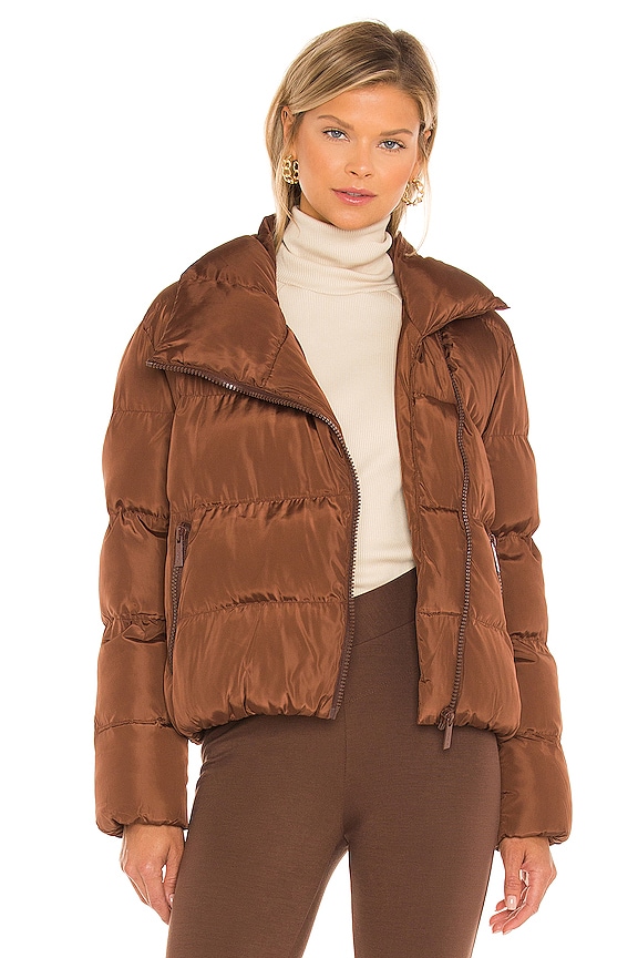 view 1 of 5 Jupiter Puffer Jacket in Chocolate