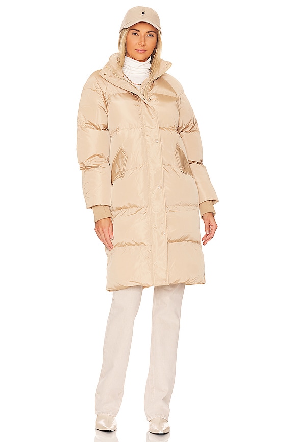 view 2 of 4 Sienna Longline Puffer Jacket in Caramel