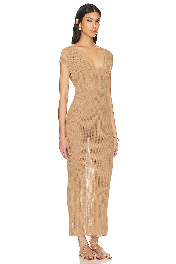 view 2 of 3 Ladder Dress in Sand