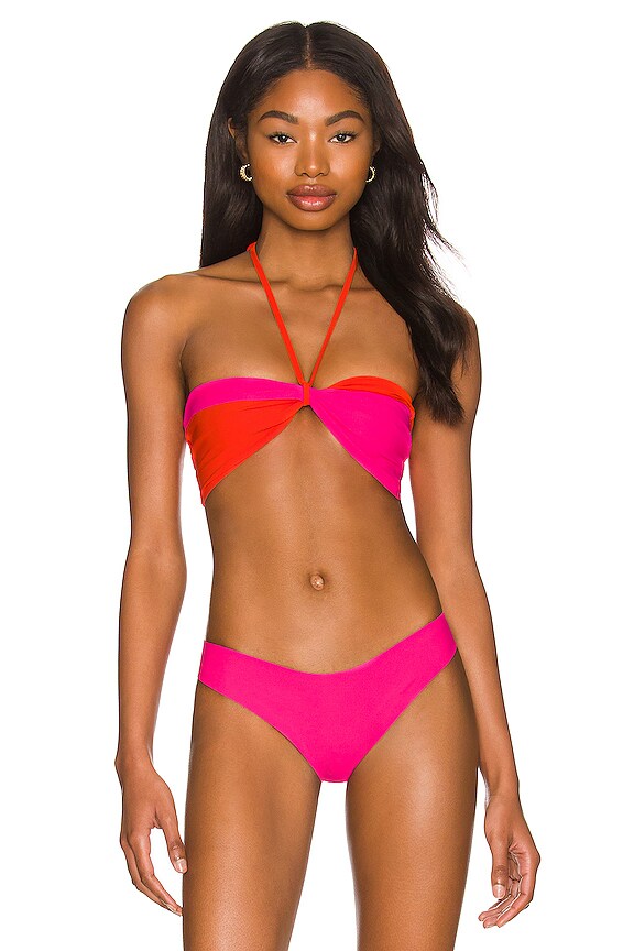 view 2 of 6 HAUT DE MAILLOT DE BAIN METAMORPHOSIS in Dahlia & Red