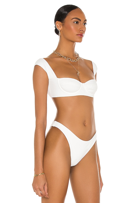 view 2 of 4 South Pacific Bikini Top in White