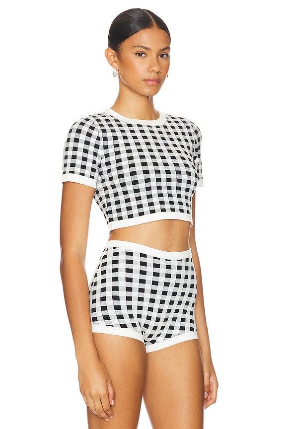 view 2 of 5 CHEMISE LA PLAGE in Black & White 