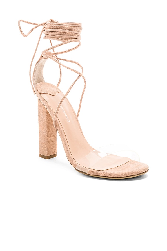 view 2 of 5 ESCARPINS KENDALL in Clear Vinalyte & Blush Kid Suede