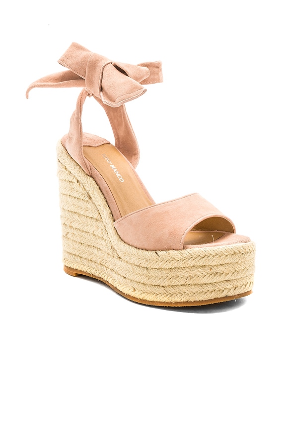 view 2 of 5 CUÑAS BARCA in Blush Kid Suede