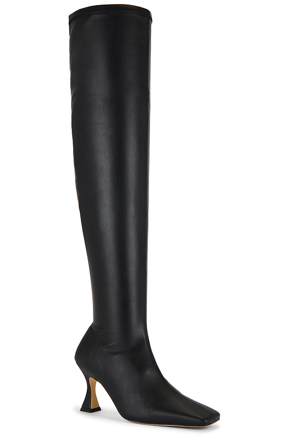 view 2 of 5 Fancy Over The Knee Boot in Black Venezia