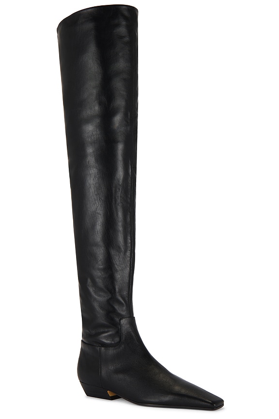 view 2 of 5 Rally Over The Knee Boot in Black Venice