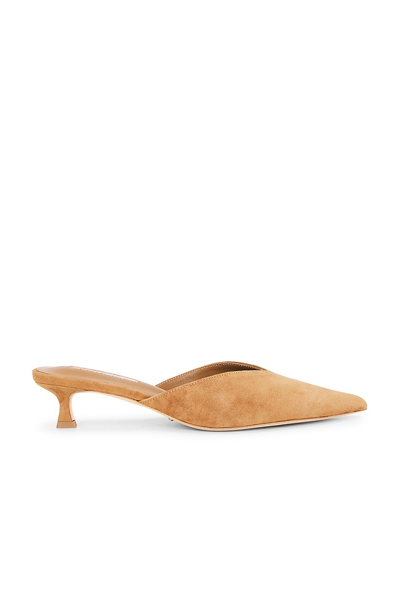 view 1 of 5 Connie Mule Pump in Taupe Suede