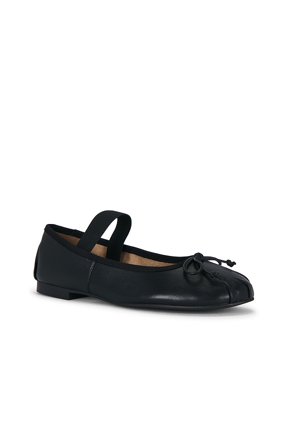 view 2 of 5 ZAPATO PLANO CASPIAN MARY JANE in Black Nappa